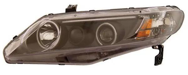 Special Discount Honda Civic 4DR Anzo Projector Headlights - with Halo - Black & Clear with Amber Reflectors - CCFL - 121176