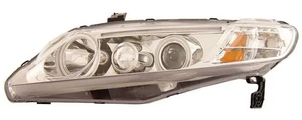 Factory Price Honda Civic 4DR Anzo Projector Headlights - with Halo - Chrome & Clear with Amber Reflectors - CCFL - 121175