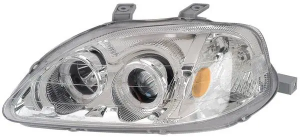 Hassle-Free Returns Honda Civic Anzo Projector Headlights - with Halo Chrome - 121072