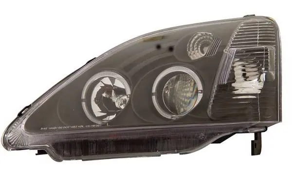 Premium Honda Civic HB Anzo Projector Headlights - with Halo Black - 121057