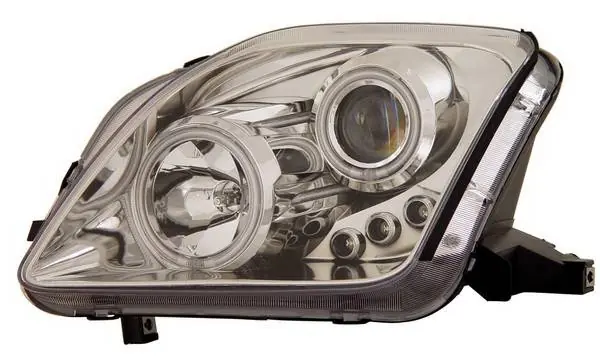 Sale Honda Prelude Anzo Projector Headlights - with Halo - Chrome & Clear with Amber Reflectors - 121163