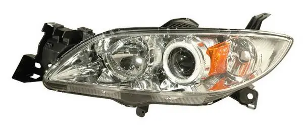 Mazda 3 4DR Anzo Projector Headlights - Chrome & Clear with Halos - 121211 Best Seller