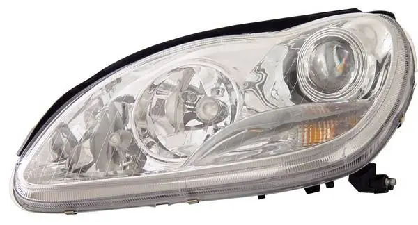 Mercedes-Benz S Class Anzo Projector Headlights - HID with Halo - Chrome & Clear with Amber Reflectors - 121177 Certified