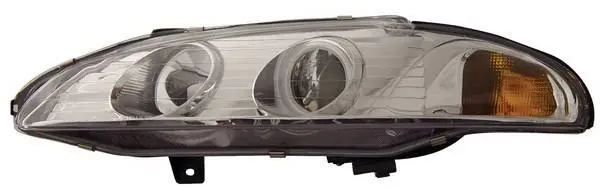 Same Day Shipping Mitsubishi Eclipse Anzo Projector Headlights - with Halo - Chrome & Clear with Amber Reflectors - 121149