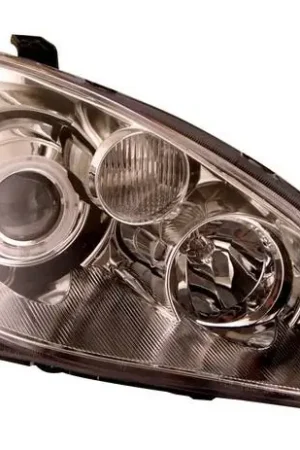 Direct From Manufacturer Nissan Altima Anzo Projector Headlights - Chrome & Clear with Halos - 121226