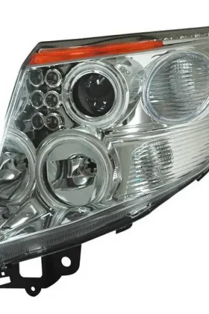 Nissan Sentra Anzo Projector Headlights - Halo Chrome & Clear Amber- CCFL - 121257 Wholesale