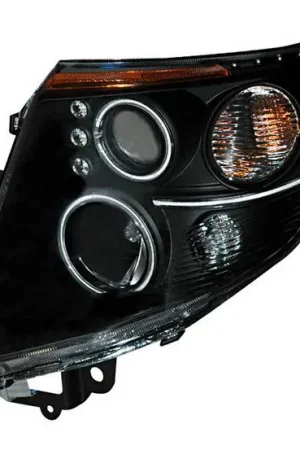 Fan Favorite Nissan Sentra Anzo Projector Headlights - Black & Clear with Amber Reflectors - 121263