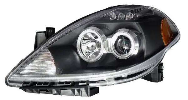 Top Pick Nissan Versa Anzo Projector Headlights - Black with Halos - CCFL - 121240