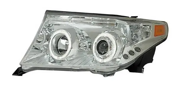 Price Drop Toyota Land Cruiser Anzo Projector Headlights - Halo Chrome & Clear Amber - CCFL - 111149