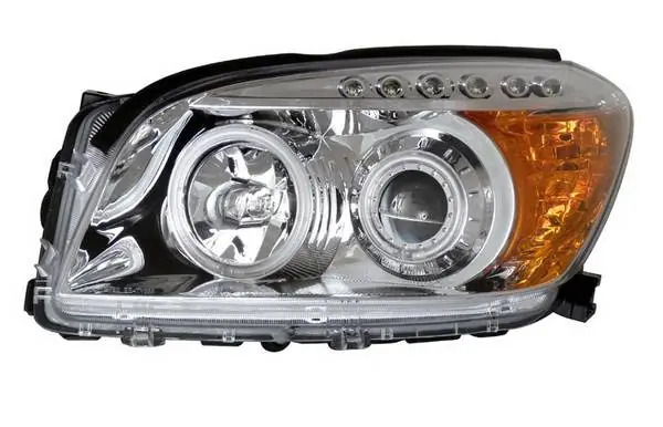 Buy Online Toyota Rav 4 Anzo Projector Headlights - Chrome & Clear Amber - CCFL - 111121