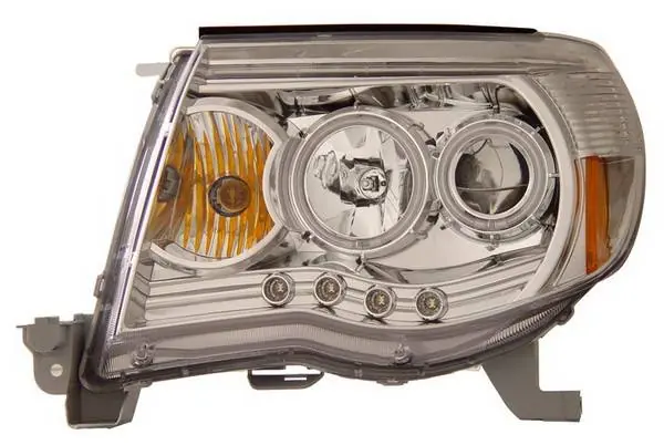 Fast Shipping Toyota Tacoma Anzo Projector Headlights - Chrome & Clear with Halos - 121208
