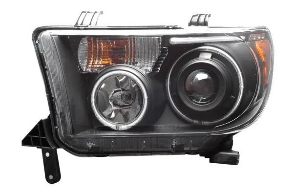 Fresh Stock Toyota Tundra Anzo Projector Headlights - Black with Halos - CCFL - 111135