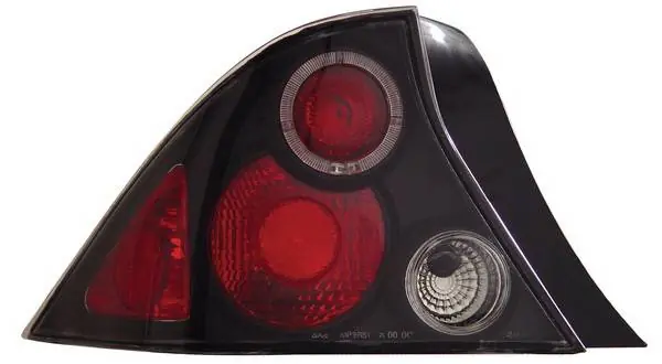 Honda Civic 2DR Anzo Taillights - with Halo - Black - 221046 Secure Checkout