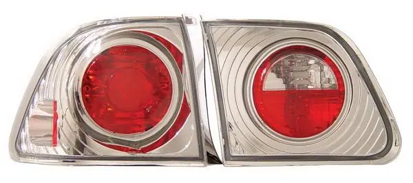 Honda Civic 4DR Anzo Taillights - Chrome - 221066 Genuine