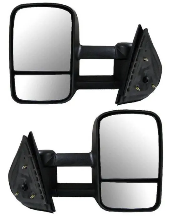 Modern GMC Sierra Suvneer Standard Extended Towing Mirrors with Split Glass - Left & Right Side - CVE6-9410-D0