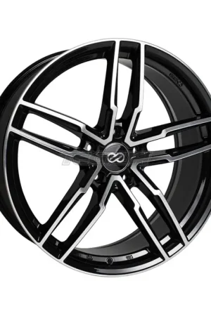 Enkei SS05 Alloy Wheel 17x7.5 ET45 5x100 Black Machined 72.6mm CB Crafted