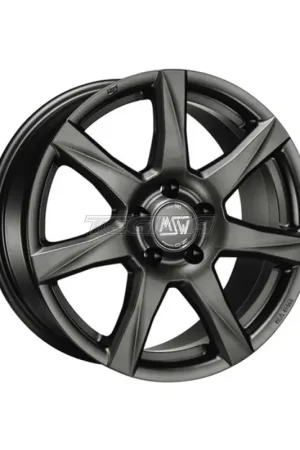 Premium MSW All Season 77 Alloy Wheel 14x5 ET35 5x100 Matt Dark Grey 57.1mm CB