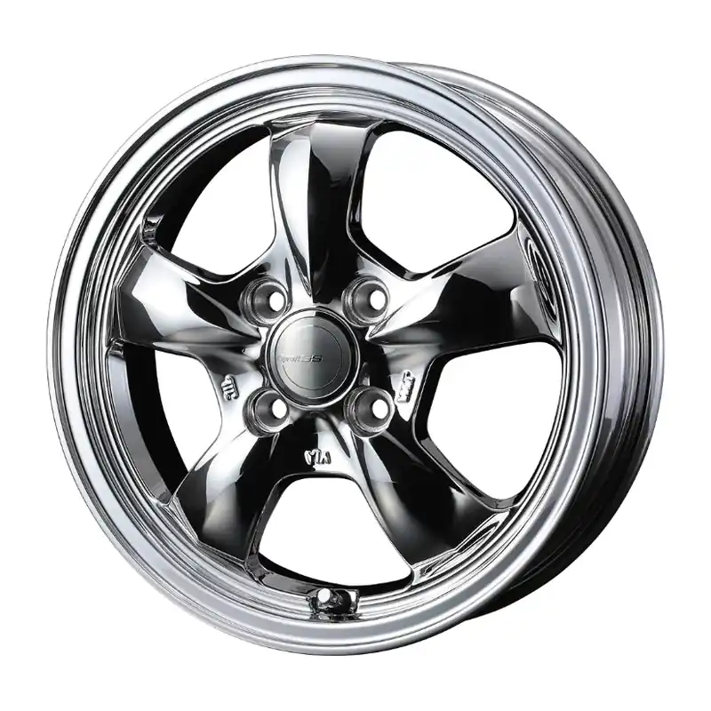 Gyraft 5S Alloy Wheel 15x5.5 ET42 4x100 Bright Sputtering 73mm CB Markdown