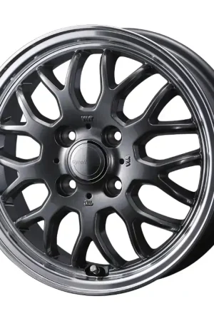 New Release Gyraft 9M Alloy Wheel 12x4 ET43 4x100 Gunmetal Polished Rim 73mm CB