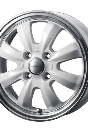 Bargain Gyraft 8S Alloy Wheel 15x4.5 ET45 4x100 White Polished Rim 73mm CB