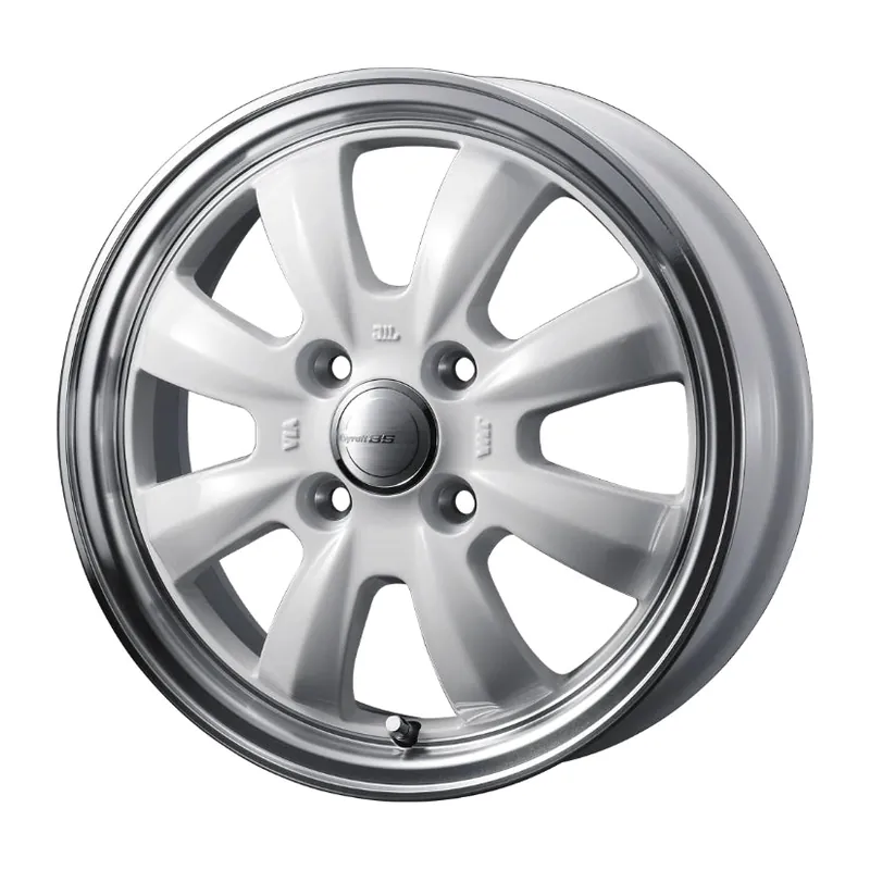 Editor’s Pick Gyraft 8S Alloy Wheel 15x5.5 ET42 4x100 White Polished Rim 73mm CB
