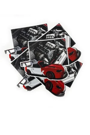 KPower Animated Race Car Sticker Price Drop