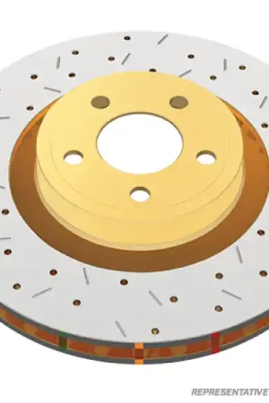 Direct From Factory DBA 01-04 Mercedes-Benz CLK55 AMG Rear 4000 Series Drilled & Slotted Rotor