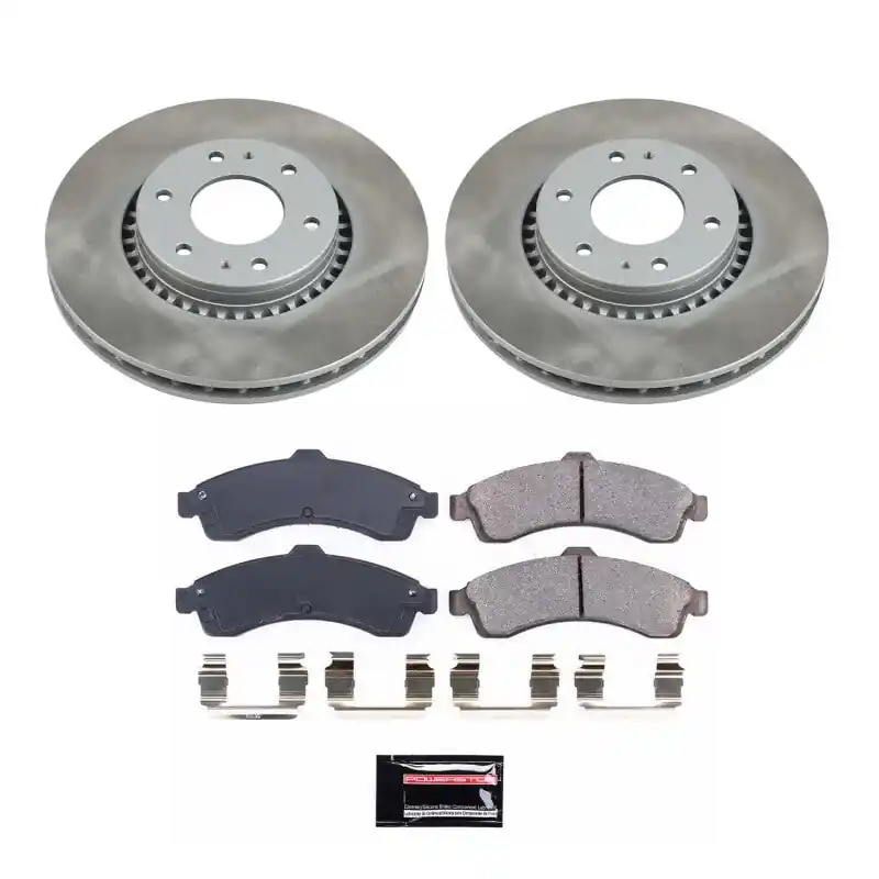Power Stop 2005 Saab 9-7x Front Semi-Coated Rotor Kit — PMD Premier Motoring Development Warranty Included