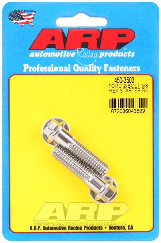 Mega Sale ARP Ford SS 2-Bolt 3/8in Hex Starter Bolt Kit — PMD Premier Motoring Development