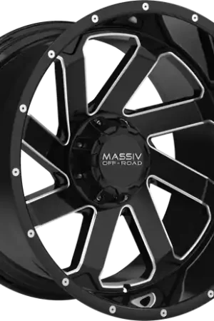 MASSIV OFF-ROAD OR4 5X127/5X139.7 22x10 -18 BLACK AND MILLED Factory Price