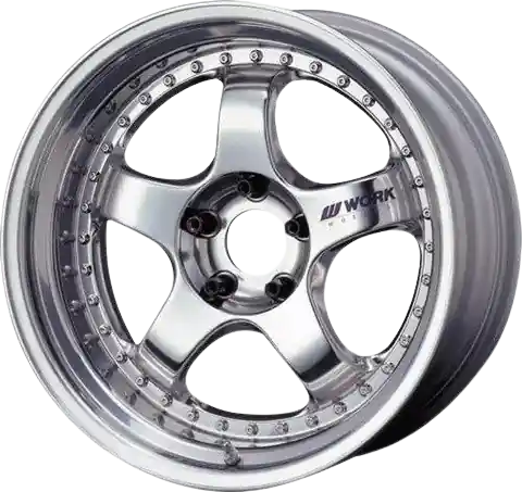 Work Meister S1 3P 5x120.65 18x13-7 R Disk Bright Buff Finish Money Back Guarantee