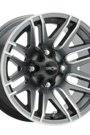 Shop Now Vision ATV 112 Assault 4x136 12x7+2 Gunmetal Machined Face
