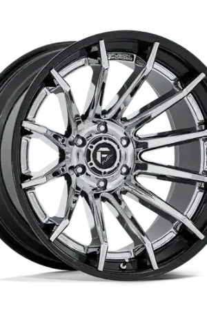Fuel 1PC FC403 BURN 6X135 20x10 -18 CHROME WITH GLOSS BLACK LIP Best Price