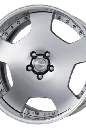 Work Lanvec Ld1 5x100 18x8.5+12 A Disk Machine Silver Polish Fast Shipping