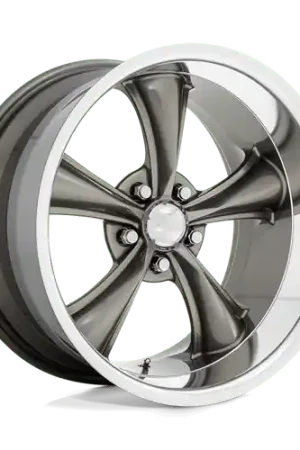 Professional Grade American Racing Vintage VN338 BOSS TT 5X114.3 20X10 +2 GRAPHITE W/ DIAMOND CUT LIP