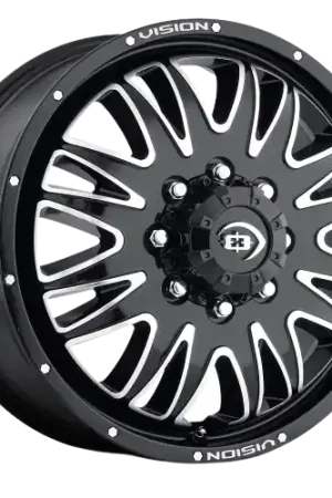 Vision HD 401 Rival 8x210 20x8.25+106 Gloss Black Machined Face Holiday Sale