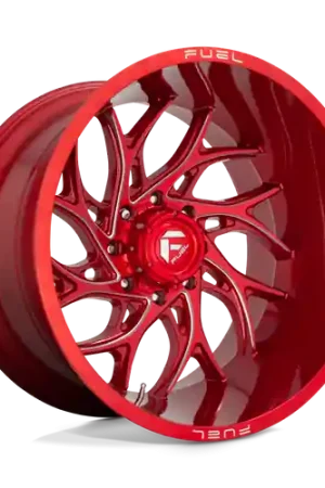 Sale Fuel 1PC D742 RUNNER 8X165.1 22X10 -18 CANDY RED MILLED