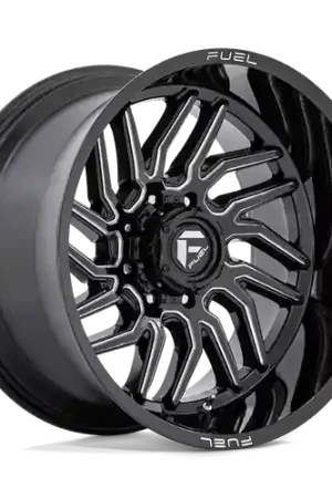 Premium Fuel 1PC D807 HURRICANE 5X139.7 20X10 -18 GLOSS BLACK MILLED