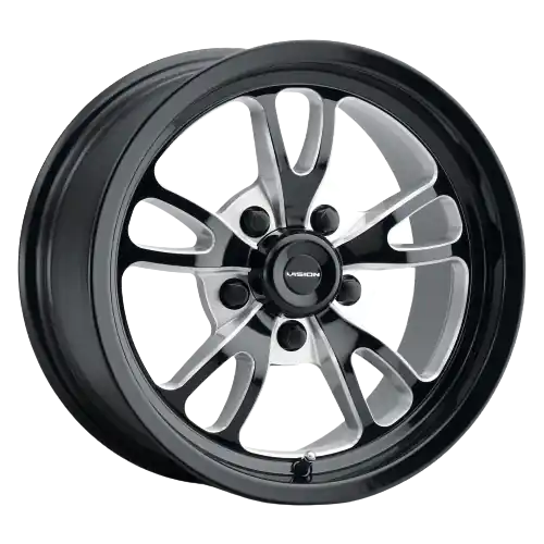Money Back Guarantee Vision American-Muscle 149 Patriot 5x114.3 15x10+25 Gloss Black Milled Spoke