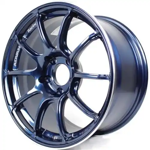 Fresh Stock Advan Racing RZII 4x100 18x7.0 +42 RACING INDIGO BLUE & RING