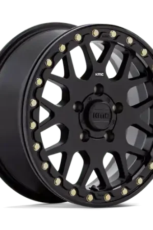 Cheap KMC Powersports KS235 GRENADE BEADLOCK 5X114.3 15X6 +38 SATIN BLACK