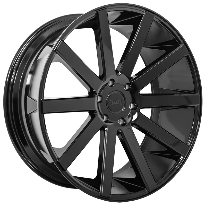 24" Dub Wheels Shot Calla S219 Gloss Black Rims Warranty Included