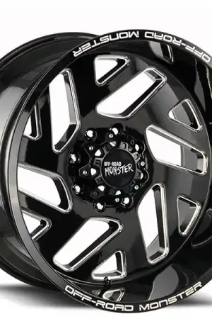 New Release 22" Off Road Monster Wheels M19 Matte Black Milled Rims