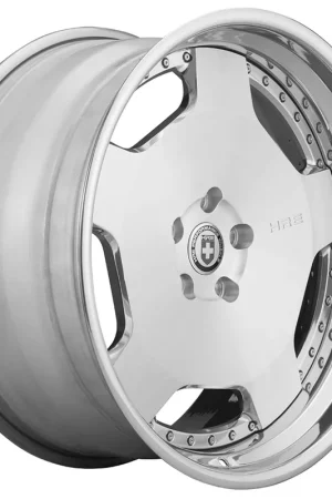 22" HRE Wheels 544C Two-Tone Polished Clear with Brushed Face Center and Polished Clear Outer and Inner Barrel Forged Rims Time-Limited