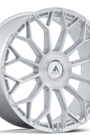 Time-Limited 24" Asanti Wheels AB051 Envoy Gloss Silver with Brushed Face Flow Formed Rims