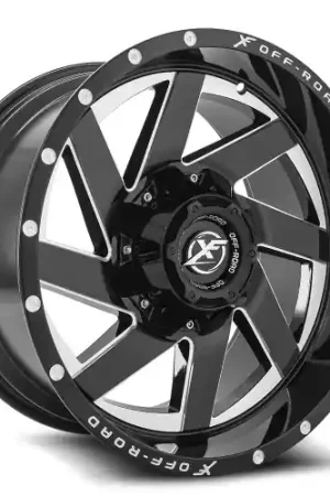 XF Off-Road XF-205 6x135/6x139.7 22x12 -44 Gloss Black & Milled Limited Time