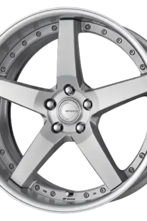 Work Gnosis Gr203 5x112 20x10.5+12 O Disk Brush Silver Clear Fast Shipping