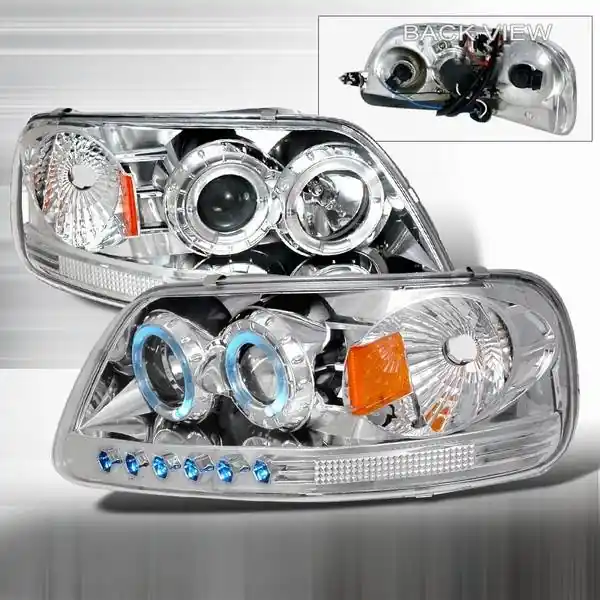 Hot Picks Ford F150 Custom Disco Projector Headlights - 1PC - 2LHP-F15097-YD