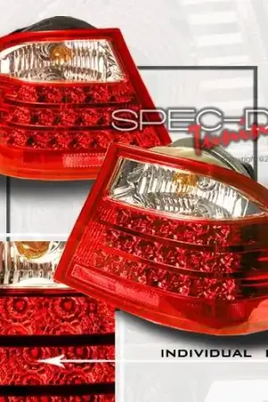 BMW 3 Series Custom Disco Red LED Taillights - LT-E46992RLED Modern