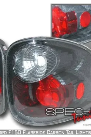 Ford F150 Custom Disco Black Taillights - LT-F150F01CF-YD Last Chance